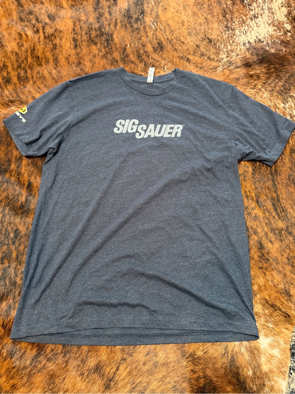 SIG Sauer T Shirt Mens L Gray Short Sleeve Logo Casual Tee LIPSEY’s